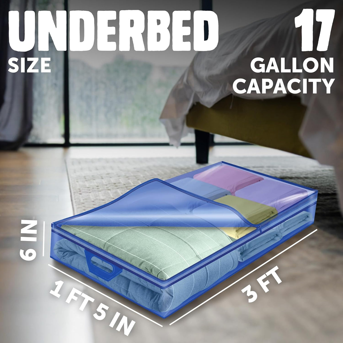 Ziploc Flexible Totes, 22 Gallon X-Large Storage Bags with Zipper, 2 Count