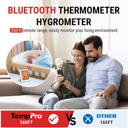 TempPro TP50 Digital Hygrometer Indoor Thermometer Room Thermometer and Humidity Gauge with Temperature Humidity Monitor(Previously ThermoPro)