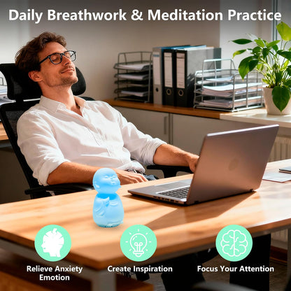 Mindfulness Breathing Light ，Guided Visual Meditation Tool ，Anxiety Relief Items for Adult & Kid