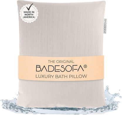 BADESOFA® Luxury Bath Pillow M in Ivory, Quick-Drying Bath Back Pillow