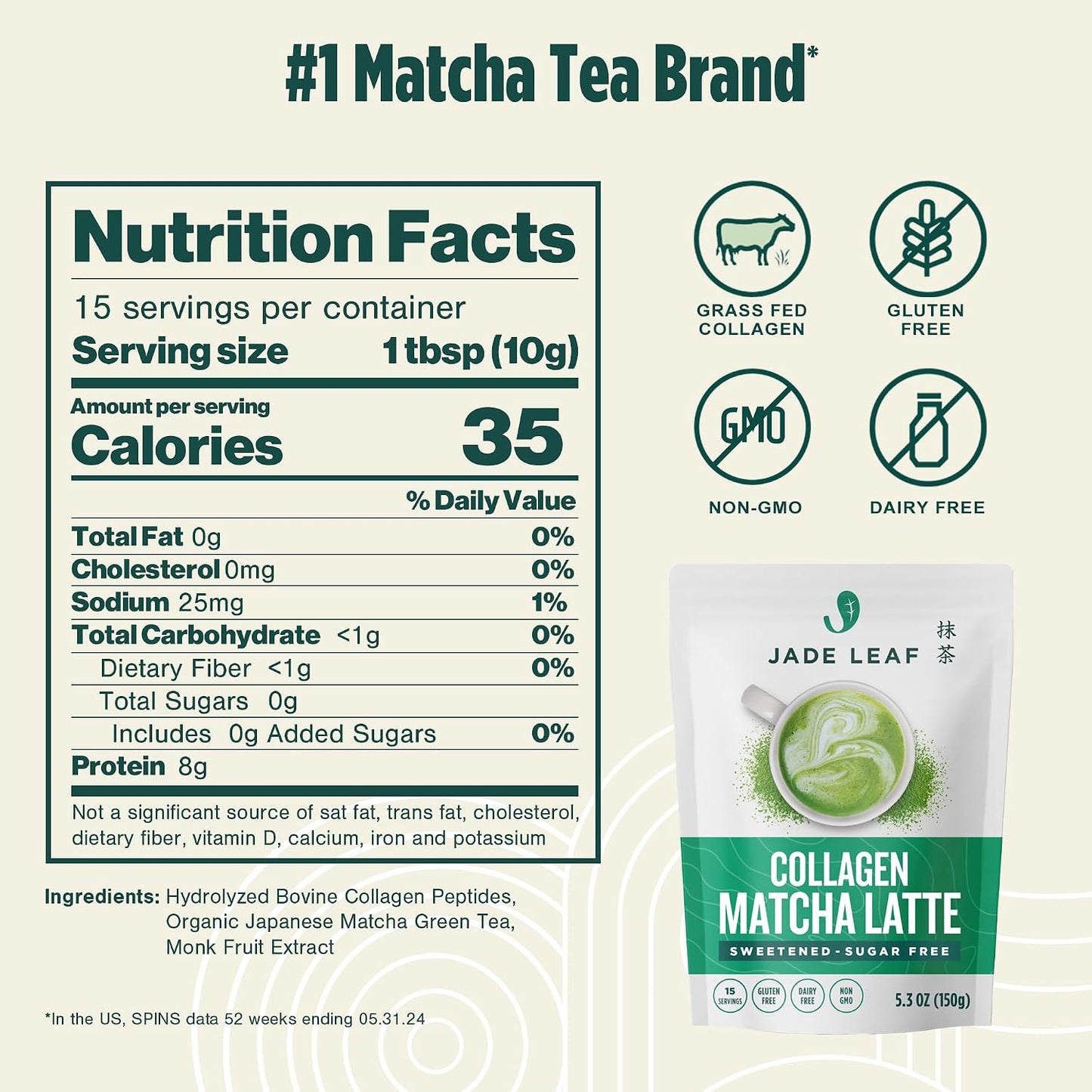 Jade Leaf Matcha Organic Matcha Latte Mix - Bulk Value Size - Lightly Sweet Japanese Matcha Powder with Organic Cane Sugar for Café Style Blend, 35.3 Ounce / 1000g (Pack of 1)