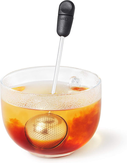 OXO Brew Twisting Ball Tea Infuser - Fine Mesh, Stainless Steel
