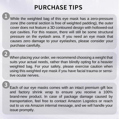 Lyocell Weighted Sleep Eye Mask for Women Men, 5.3oz & 7oz, Cooling, Removable Washable Weighted Bag, Light Blocking Eye Cover, Soft Eye Shade for Travel Essentials, Office Naps, Gift,Purple