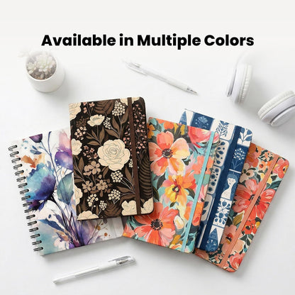 Nextnoid Lined Spiral Notebook Journal For Women & Men - A5(5.8" x 8.3") 170 Pages, Hardcover Notebooks for Work & Note Taking, College Ruled Journals for Writing - Grey