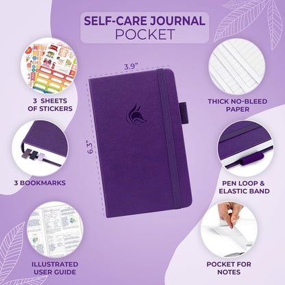 Clever Fox Self-Care Journal – Daily Reflection Notebook – Mental Health & Personal Development Planner, Meditation & Mood Log, A5 (Aquamarine)
