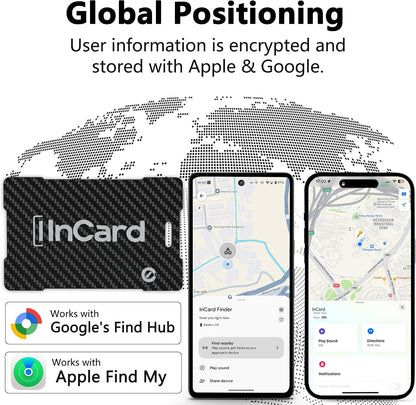 Wireless Charging Wallet Tracker Card Android & iOS, Find My