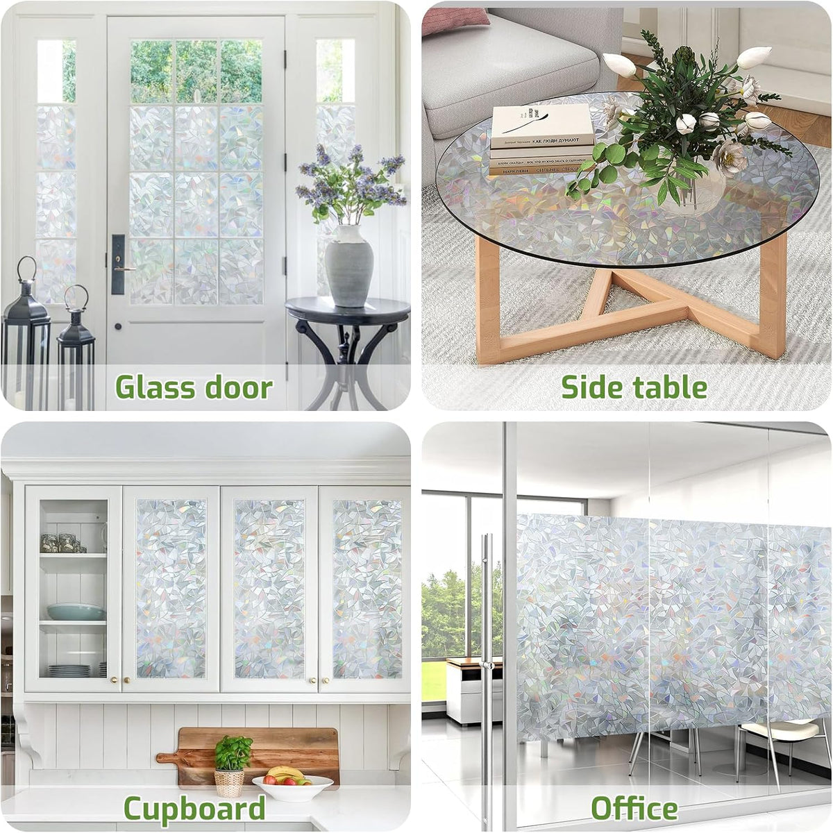 LUTE Blackout Window Film, Window Tint for Home Privacy, 17.5" x 78.7"