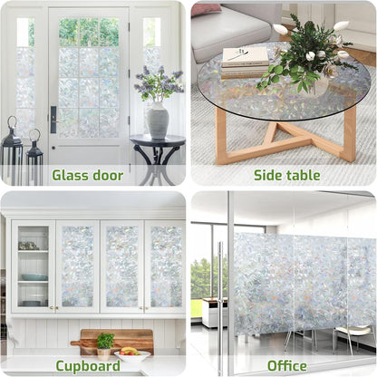 LUTE Blackout Window Film, Window Tint for Home Privacy, 17.5" x 78.7"