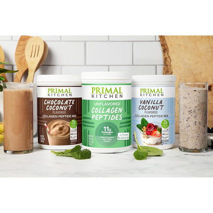 Primal Kitchen Matcha Collagen Keto Latte Powder, Sugar-Free Collagen Peptides, 9.33 Ounces