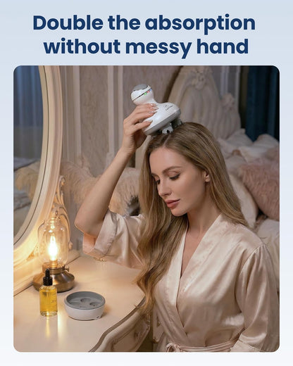 COMFIER Electric Scalp Massager, Waterproof Head Massager with Mutlti-Modes Vibration, Handheld Portable Head Scratcher for Hair Growth, Dog Cat Massager for Deep Clean and Stress Relax
