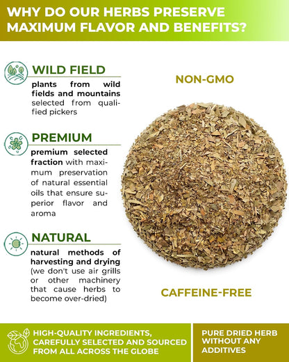 50 Bags Ginkgo Leaf Herbal Tea (Ginkgo Biloba) - 50 Count 1.5g Bags Dried Ginkgo Leaf Té De Ginkgo