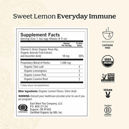 Yogi Immune Support Tea Variety Pack, 16 Tea Bags (3 Pack)
