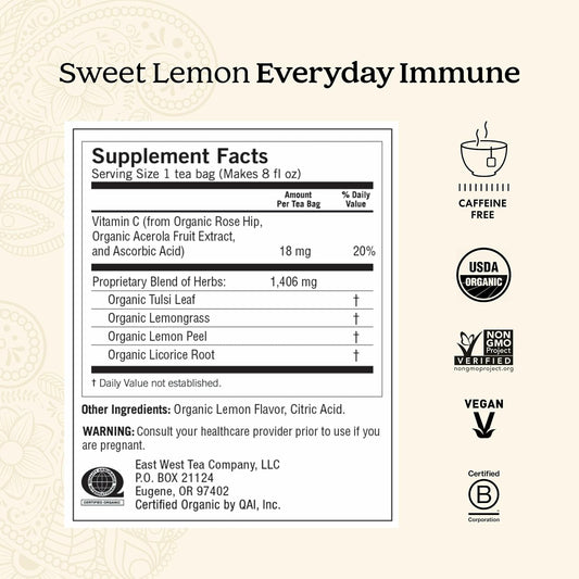 Yogi Immune Support Tea Variety Pack, 16 Tea Bags (3 Pack)