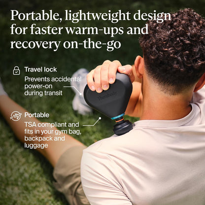 TheraGun Mini (3rd Generation) by Therabody – Ultra-Portable Massage Gun and Travel Essential for Fast, Effective Pain and Tension Relief Anywhere (Black)