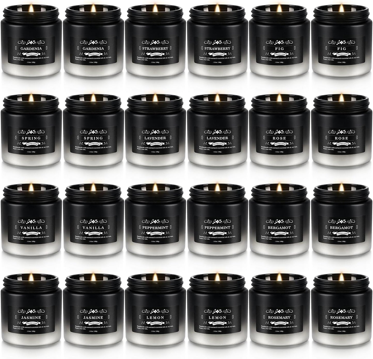36 Pack Scented Candles Set for Home, Relaxing Stress Relief, Aromatherapy - Natural Soy Wax and Fragrance - Gifts for Women, Mom, Best Friend, Wife, Birthday