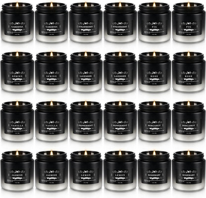36 Pack Scented Candles Set for Home, Relaxing Stress Relief, Aromatherapy - Natural Soy Wax and Fragrance - Gifts for Women, Mom, Best Friend, Wife, Birthday