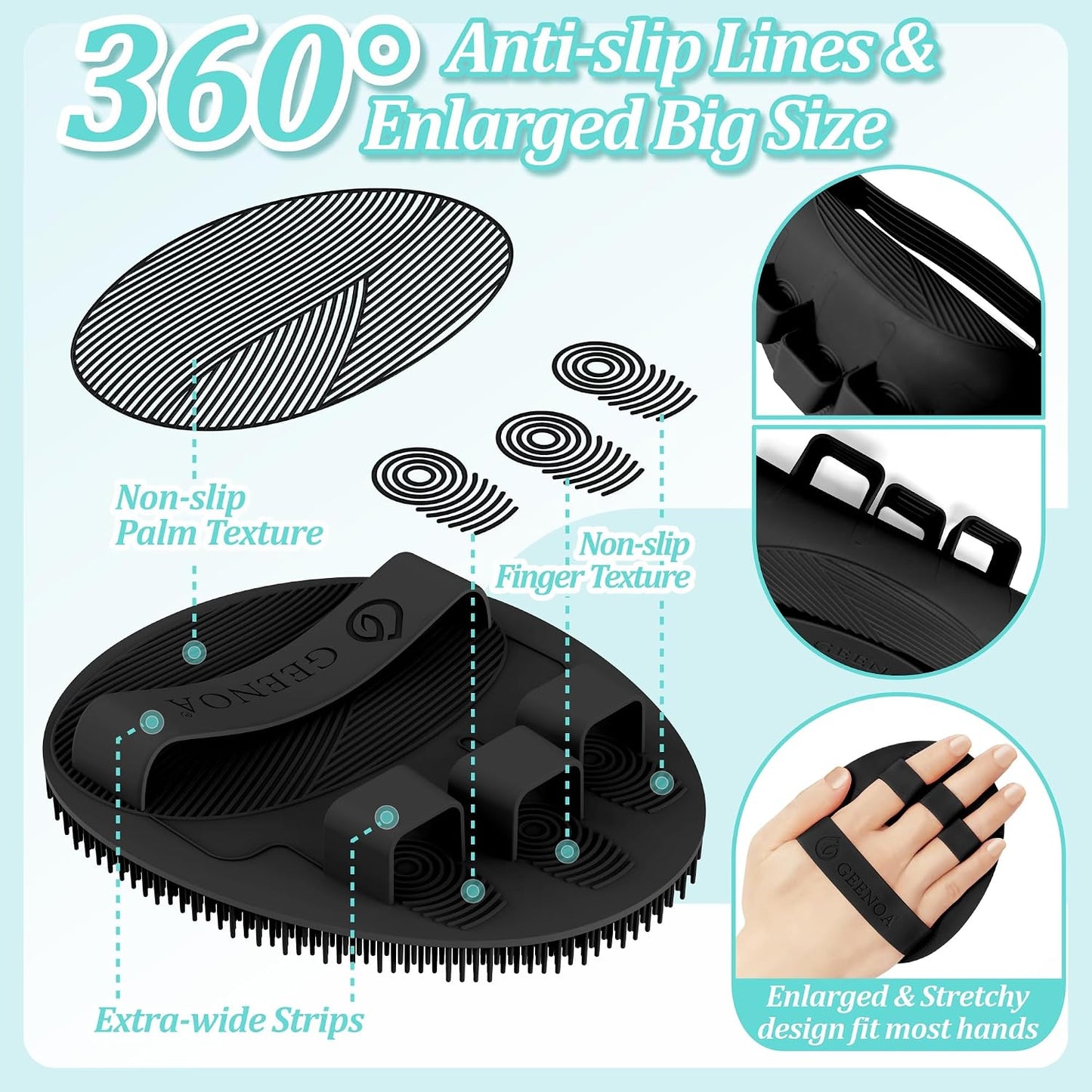 New Foot Brush with Adjustable Long Handle, 3-in-1 Foot Scrubber for Wet or Dry Brushing, 10.2’’- 27.5’’ Foot Scrub Brush for Senior, Pregnant, Disabled, or Injured, Gift-Box Packed(White)
