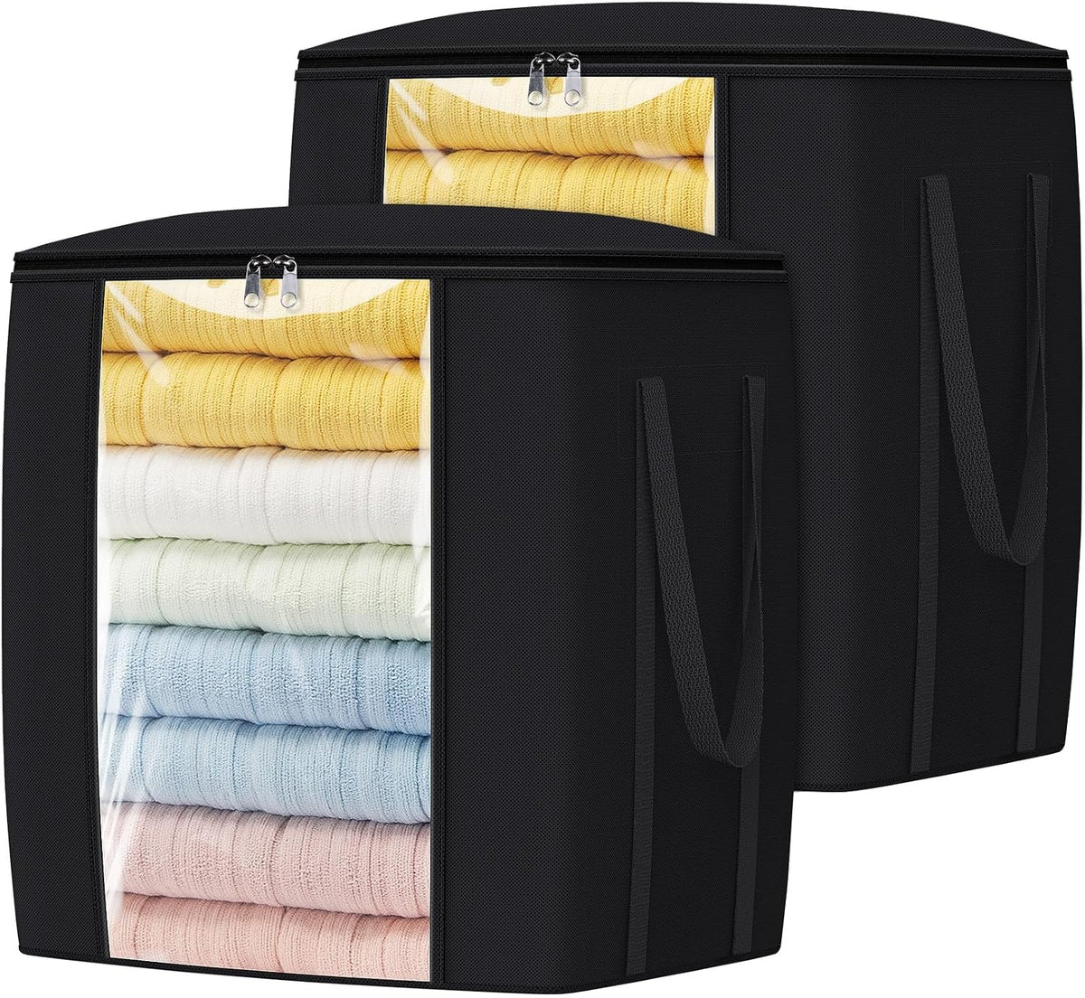 TasticTotes 120L Extra Large Blanket Clothes Storage Bags, Gray