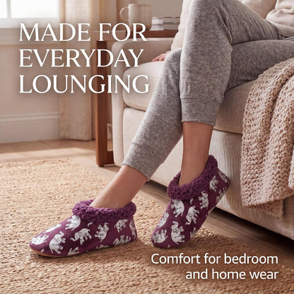 Cozylook Fuzzy Slippers for Women Indoor Soft Sole Slipper Socks