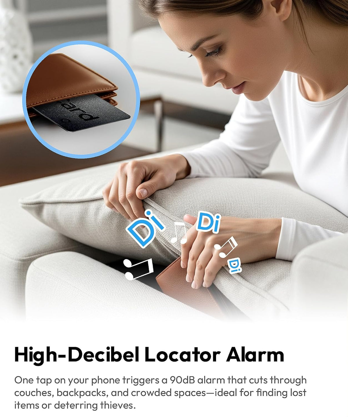 Incard Wallet Tracker Card,Certified by Apple Find My & Goole’s Find Hub Bluetooth Tracker, 1.7mm Wallet Finder, IP68 Waterproof Smart Card,5 Years Battery Life Item Finder for Passport-1PCS