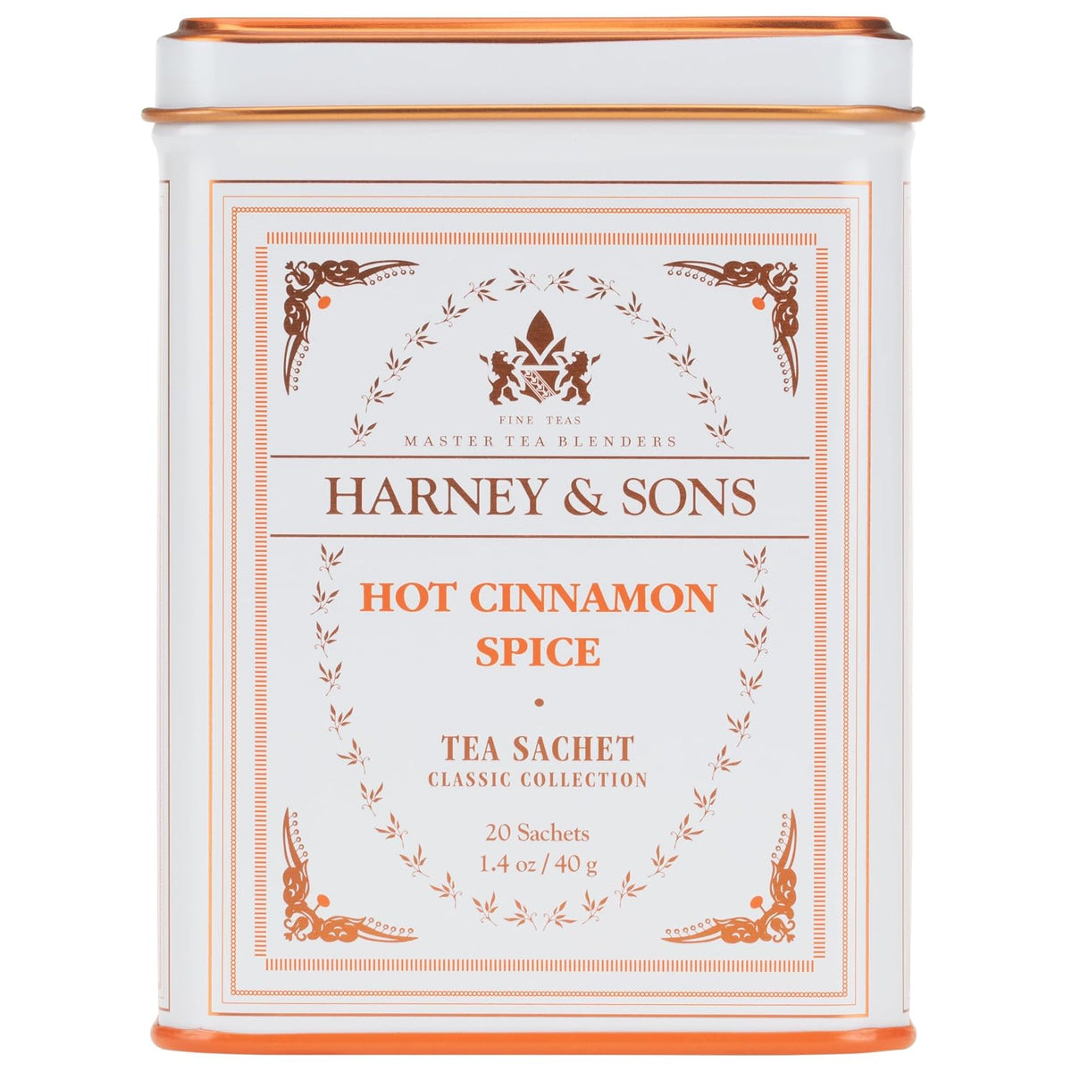 Harney & Sons Classic Hot Cinnamon Spice Tea, 20 Tea Sachets, 1.4 oz
