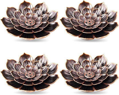 4Pack Incense Holder Cone Incense Burner Holder with Ash Catcher for Home Office Fragrance Accessories