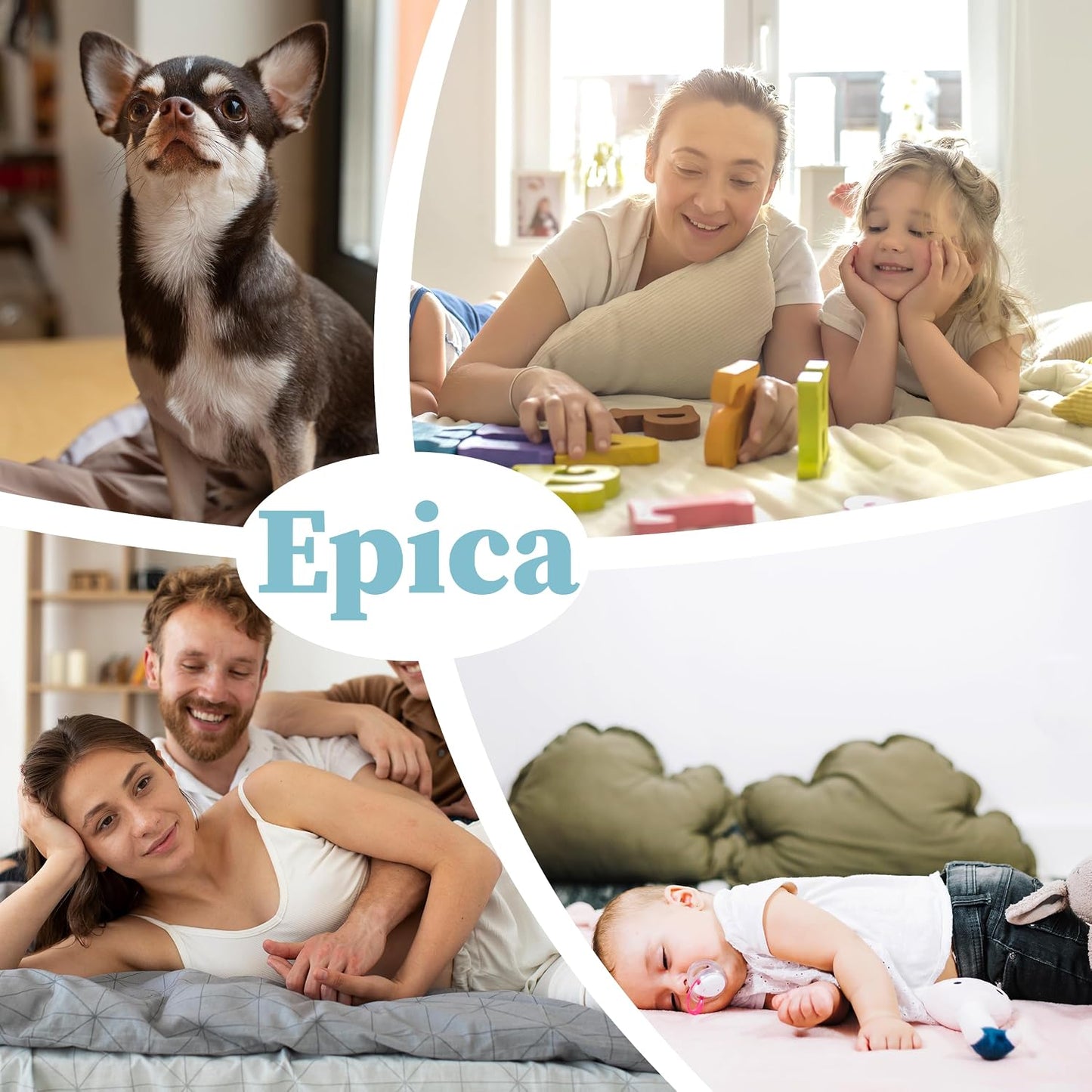 Epica Incontinence Bed Pads Washable Waterproof, 34"x52" (2 Pack), USA Made