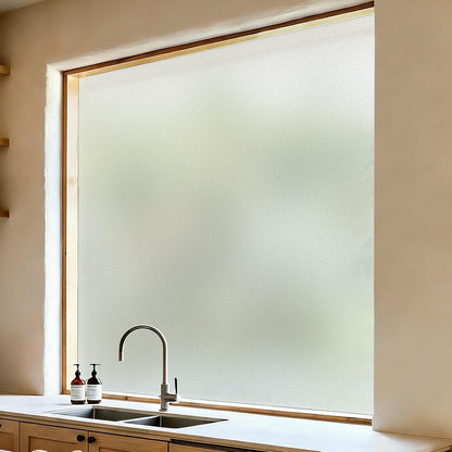 VELIMAX Static Cling Total Blackout Window Film Privacy Room Darkening Window Tint Black Window Cover 100% Light Blocking No Glue (17.7 x 78.7 inches)