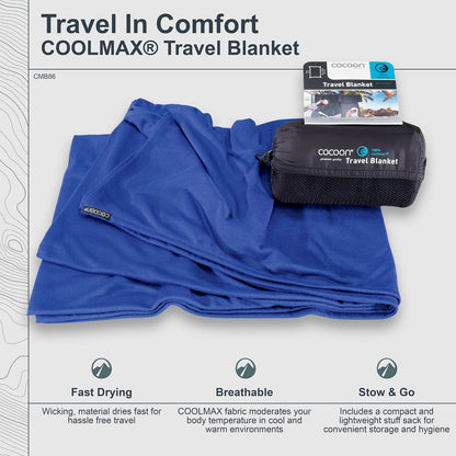 COCOON Coolmax Travel Blanket - Black