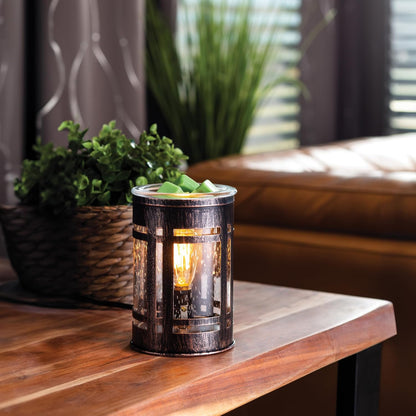 Candle Warmers ETC. Vintage Bulb Illumination Fragrance Warmer- Light-Up Warmer for Warming Scented Candle Wax Melts and Tarts to Freshen Room, Apothecary