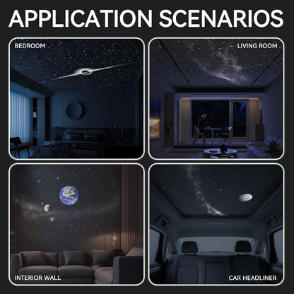2-in-1 Galaxy Projector Night Light with 5 Projection Films for Bedroom