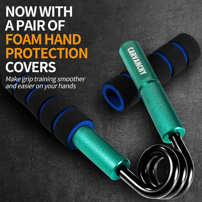 Grip Strength Trainer Set, 6 Pack, 50-350LB, Wrist Forearm Strengthener, Metal No Slip, Hand Grip Gripper Strengthener for Strength Training and Exercise, Hand Workout Squeezer Grip Strength