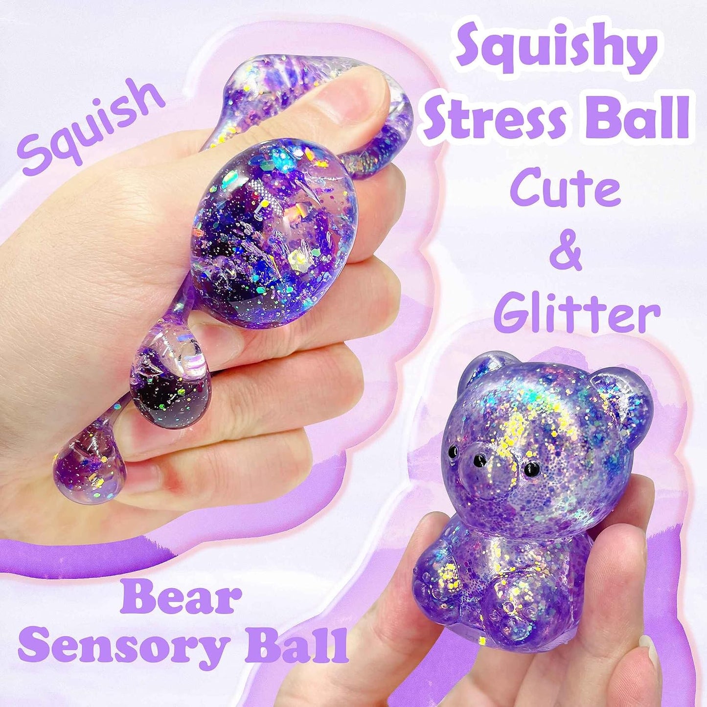 ZTATU Gummy Bear Squishy Stress Balls for Adults Collectible Figurines