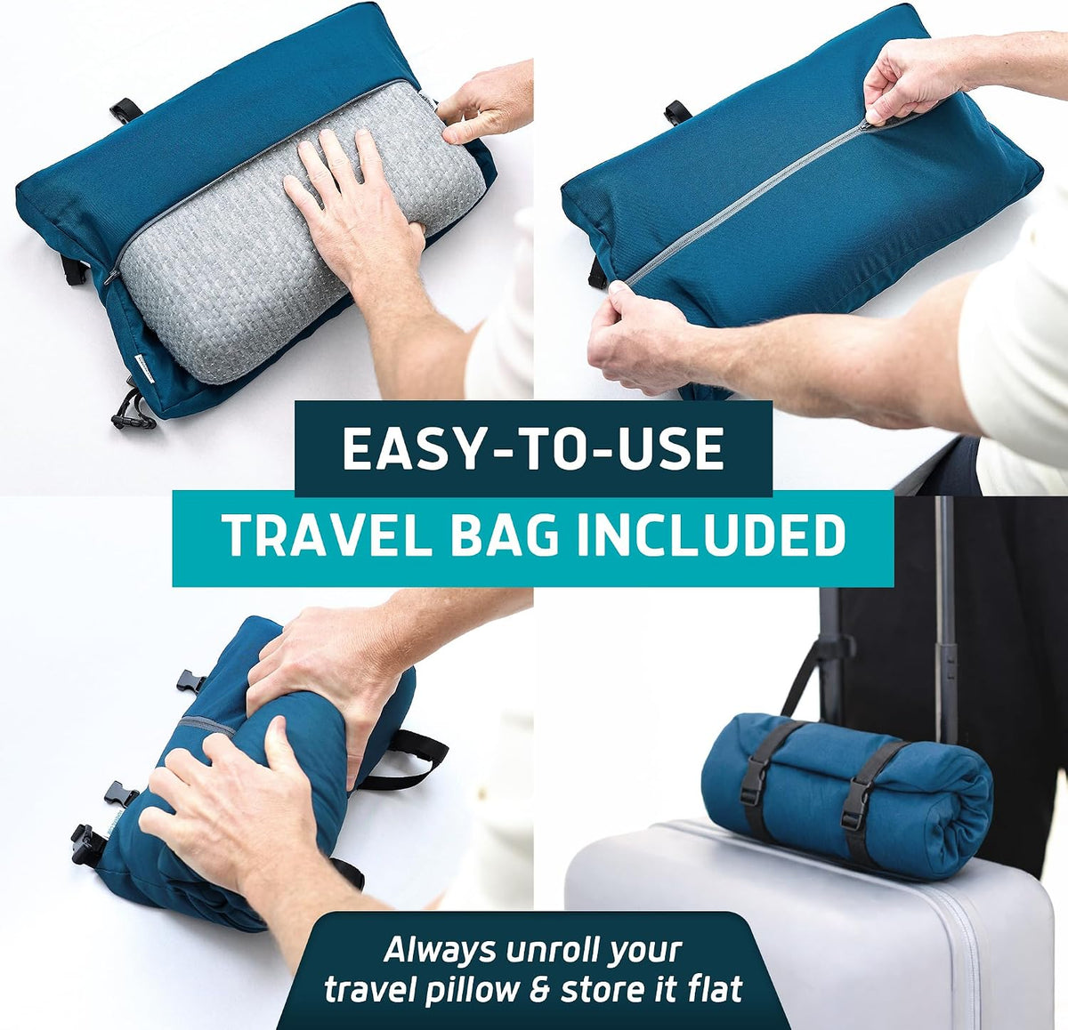 Lunderg CPAP Pillow for Side & Back Sleepers - Memory Foam