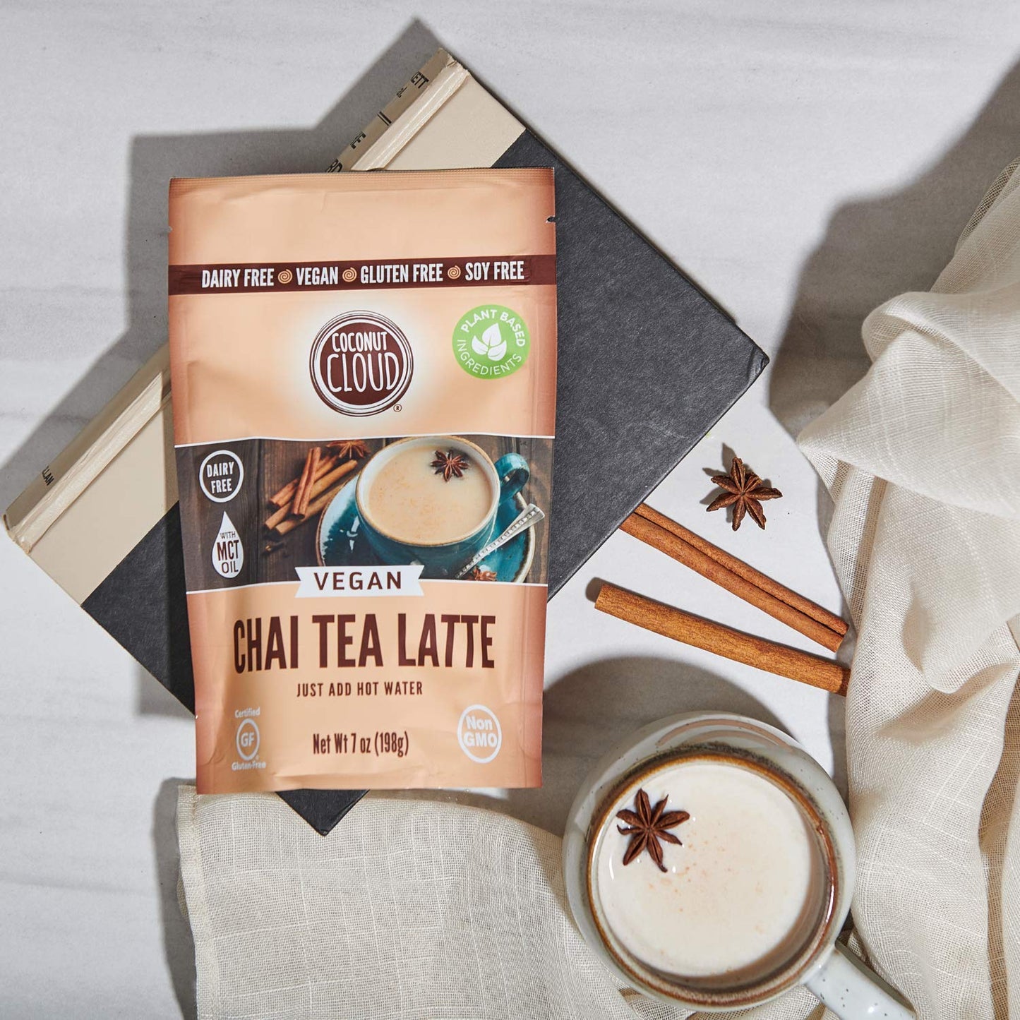 Coconut Cloud: Vegan Spiced Chai Tea Latte | Creamy, Delicious & Easy Dairy Free Alternative. Made in Colorado (Lightly Sweetened, Gluten Free, Soy Free), 16 oz