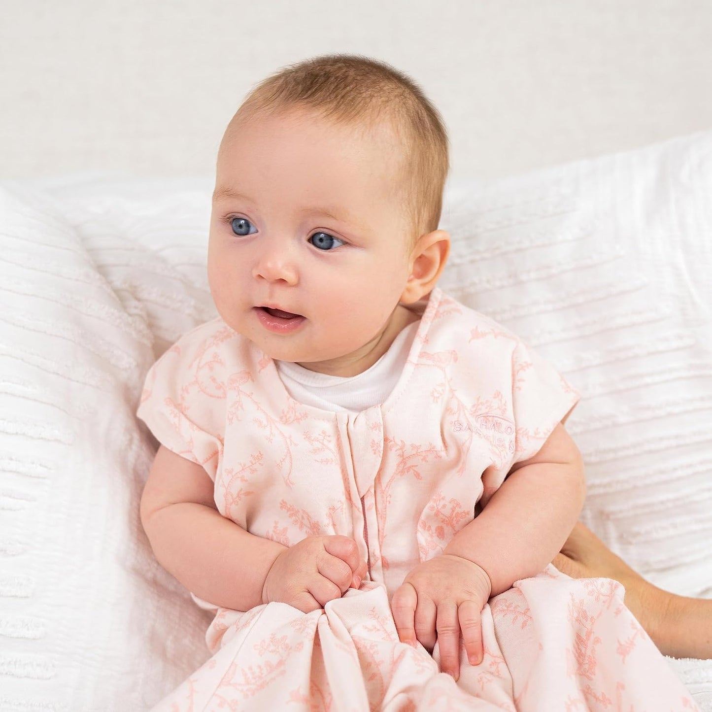 HALO SleepSack, 100% Cotton Wearable Blanket, Swaddle Transition Sleeping Bag, TOG 0.5, Ocean Life, Medium, 6-12 Months