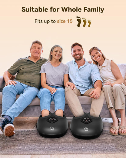 COMFIER [2026 Gift for Men,Women,Shiatsu Foot Massager with Fast Heat,Kneading Rolling Compression,Extra Vibration, FSA Eligible HSA Store, Plantar Fasciitis,Neuropathy Pain, Bigger Size 13IN