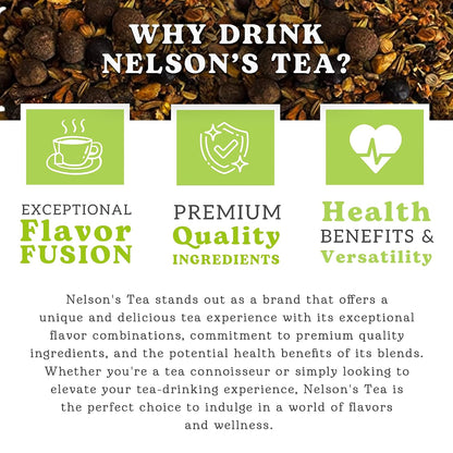 Nelson's Tea AandJ's Root Beer Sarsaparilla Loose Leaf Harmonious Tea, 2 oz