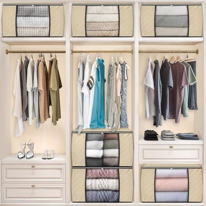 Fab totes Storage Bags for Clothes Blanket Storage Bins with Lids