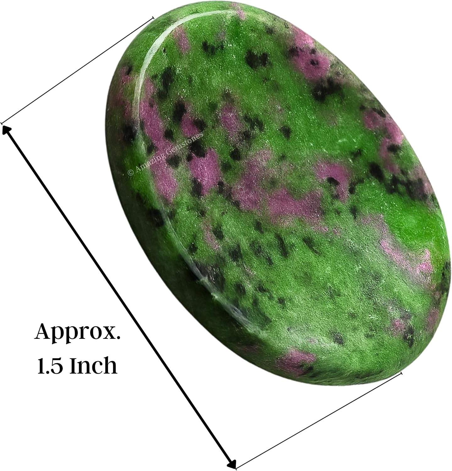 Amazing Gemstone Labradorite Thumb Worry Stone, Anxiety Stone, Healing Crystals - Piedra Crystal Fidget for Gift, Meditation, Calming, Relaxation, Stress Relief - Colors A