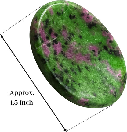 Amazing Gemstone Labradorite Thumb Worry Stone, Anxiety Stone, Healing Crystals - Piedra Crystal Fidget for Gift, Meditation, Calming, Relaxation, Stress Relief - Colors A