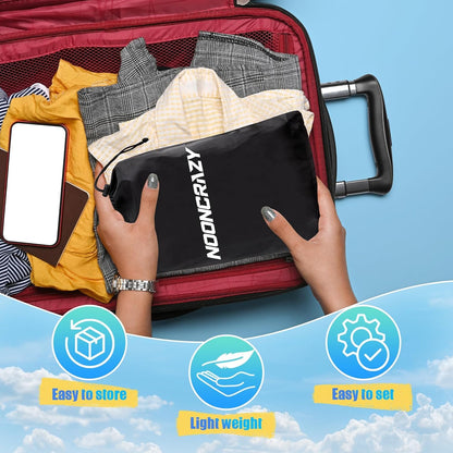 Airplane Foot Hammock, No Collapse Foot Rest for Plane Travel with Extended Adjustment Strap, Portable Desk Foot Hammock with Thickened Foam, Foot Sling Travel Essentials to Relax Your Feet