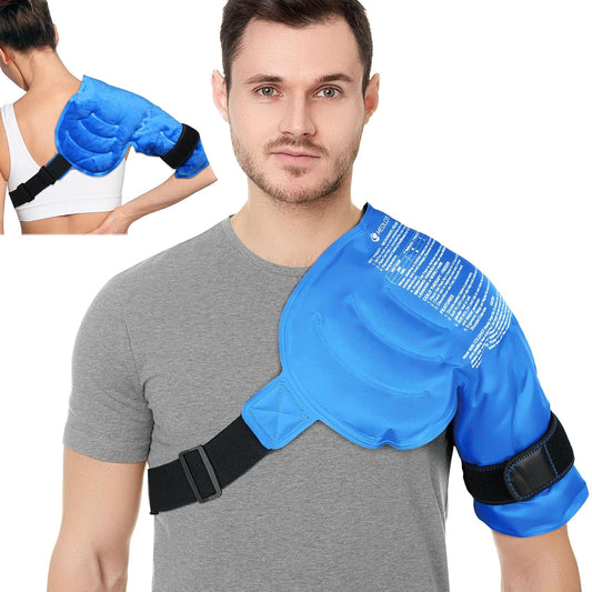 Shoulder Ice Pack Wrap, Larger Rotator Cuff Cold Hot Therapy