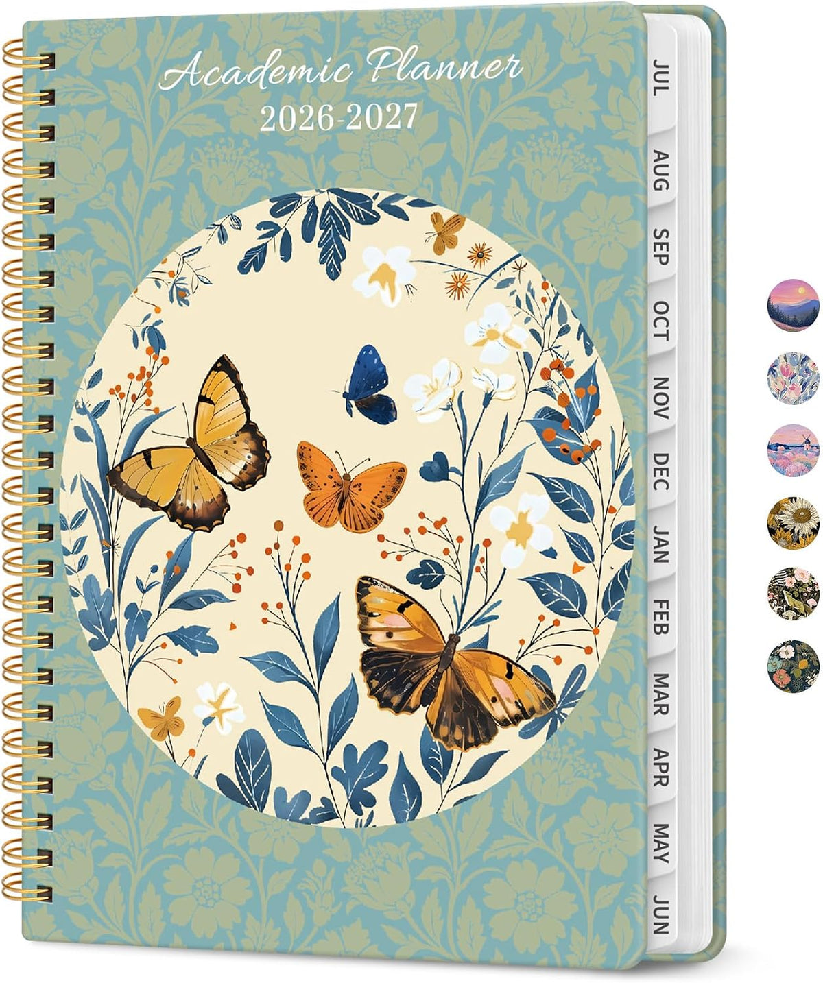 Taja Planner 2026-2027, Jul 2026-Jun 2027 Monthly & Weekly Calendar Book - Colors B