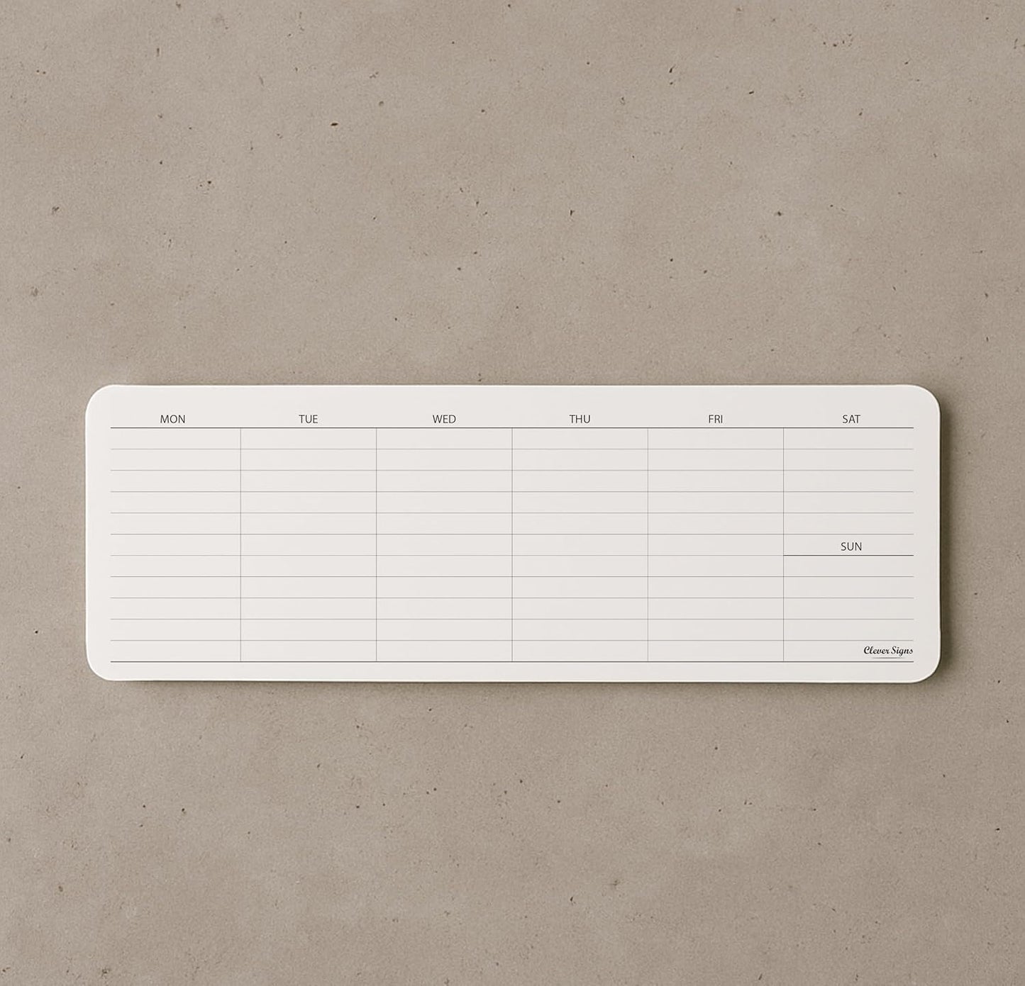 Weekly Planner Pad, Weekly To Do List Notepad, Tear Off Undated Weekly Planner Notepad, 2 Pack, 50 Sheet Each, 4,2" X 11,7", Premium Thick Paper with Cardboard Back Support, Weekly Desk Planner by CLEVER SIGNS