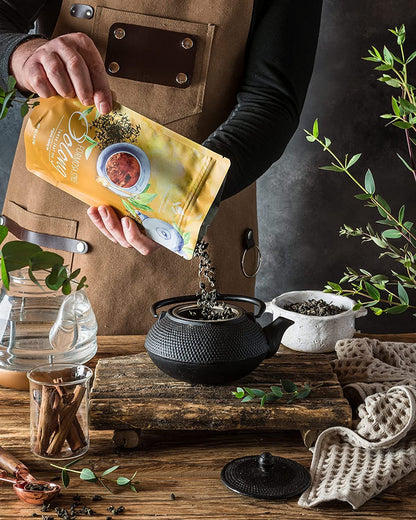 Gardenika Organic Loose Leaf Tea Sampler - Herbal Caffeine-Free Set - Ayurvedic Blend, KSA Kosher, No Natural or Artificial Flavors (5 Pack)