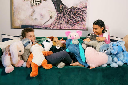 HUGIMALS Hugarounds Sidney the Sea Turtle 2.5 lb Microwaveable & Freezable Weighted Plush Neck & Shoulder Wrap | Soothing, Comforting Hugs for Self-Care & Relaxation | Unscented for Ages 2+