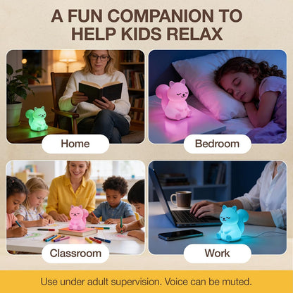 Speaking Breathing Lamp, Guided Meditation & Breathing Light, Kids & Adults