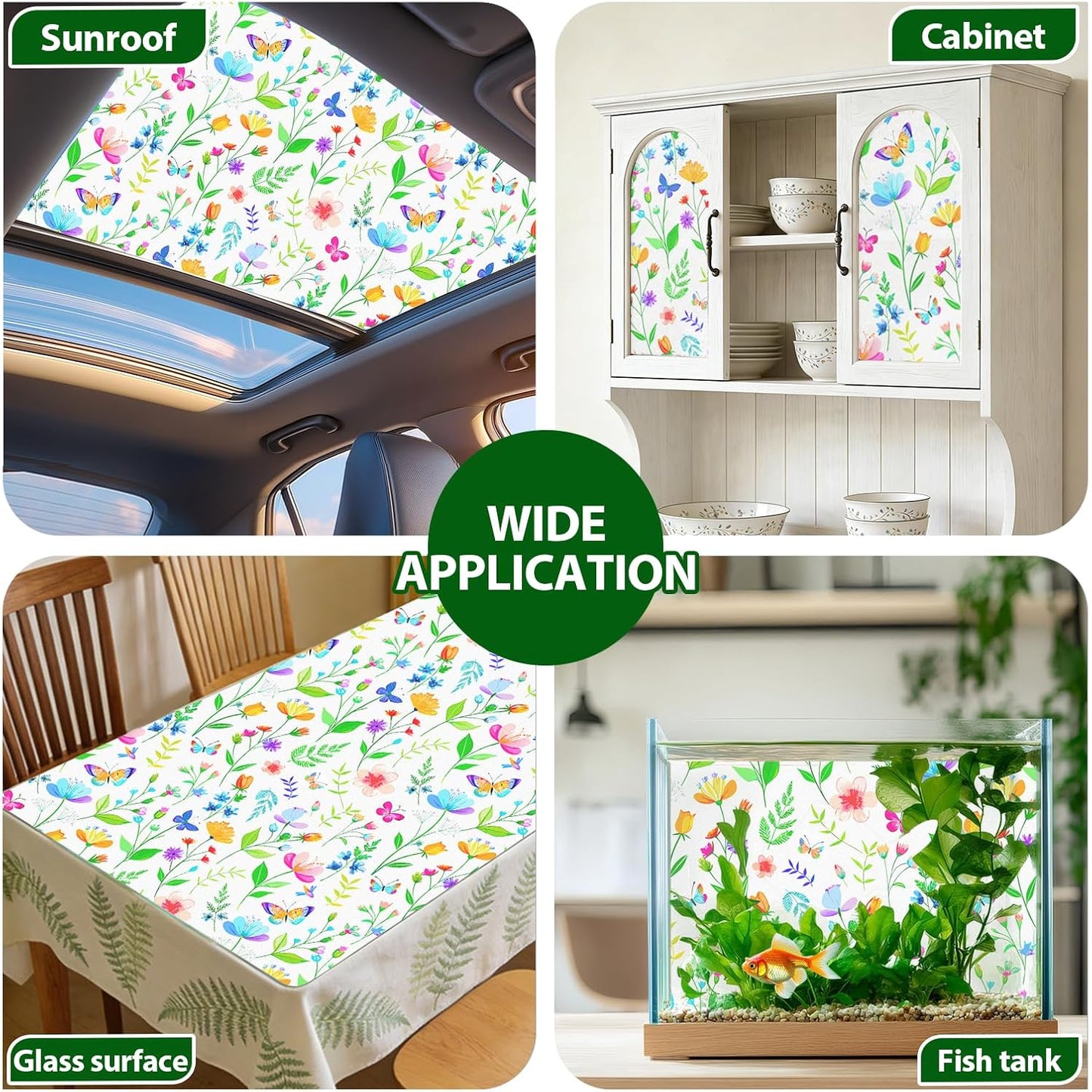 Window Film, Frosted Privacy, One Way Tint, UV Block, Heat Insulation, Anti-Glare, Static Cling, Renter Friendly for Home Bathroom Door