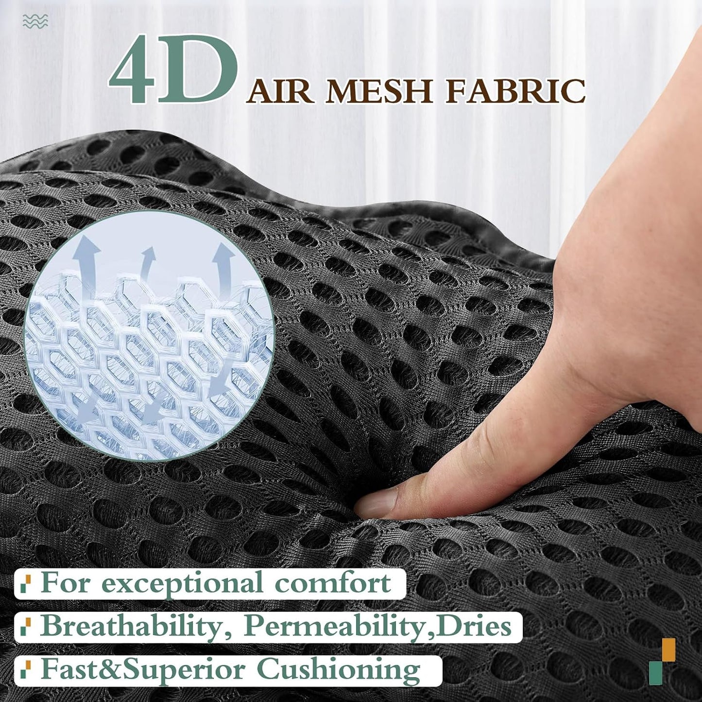 Bath Pillow RUVINCE Ergonomic Luxury Bathtub Pillow with Head,Neck, Shoulder and Back Support, 4D Bath Pillows for tub with 6 Powerful Suction Cups, Fits All Bathtub